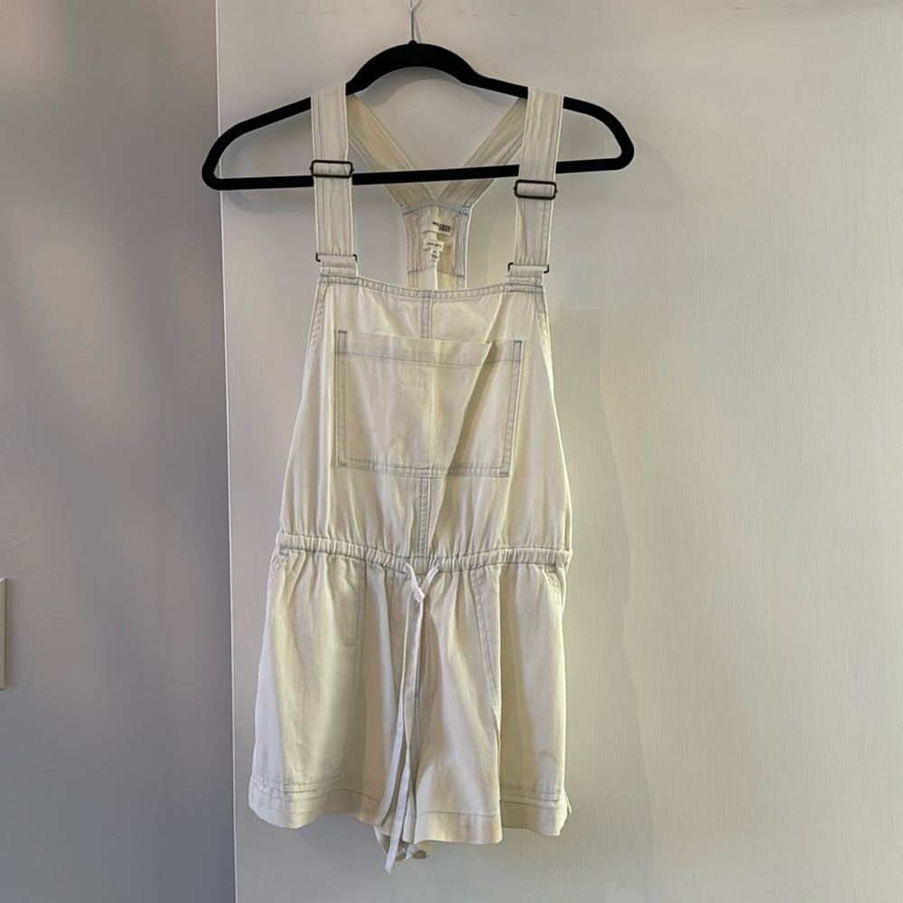 Washed denim Aritzia overalls